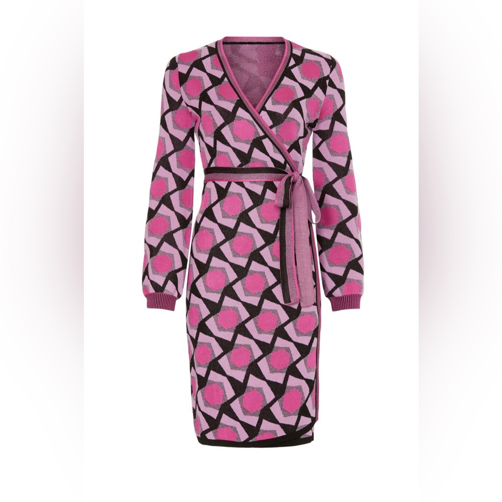 DIANE von FURSTENBERG Size M Alexio Wrap Dress